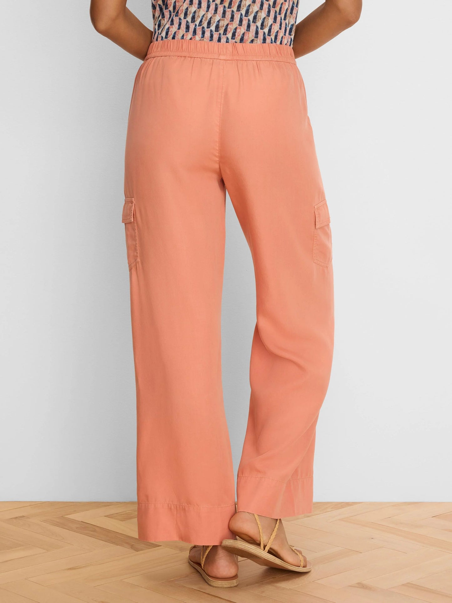 Eliot Wide Leg Drapey Cargo Ankle Pant
