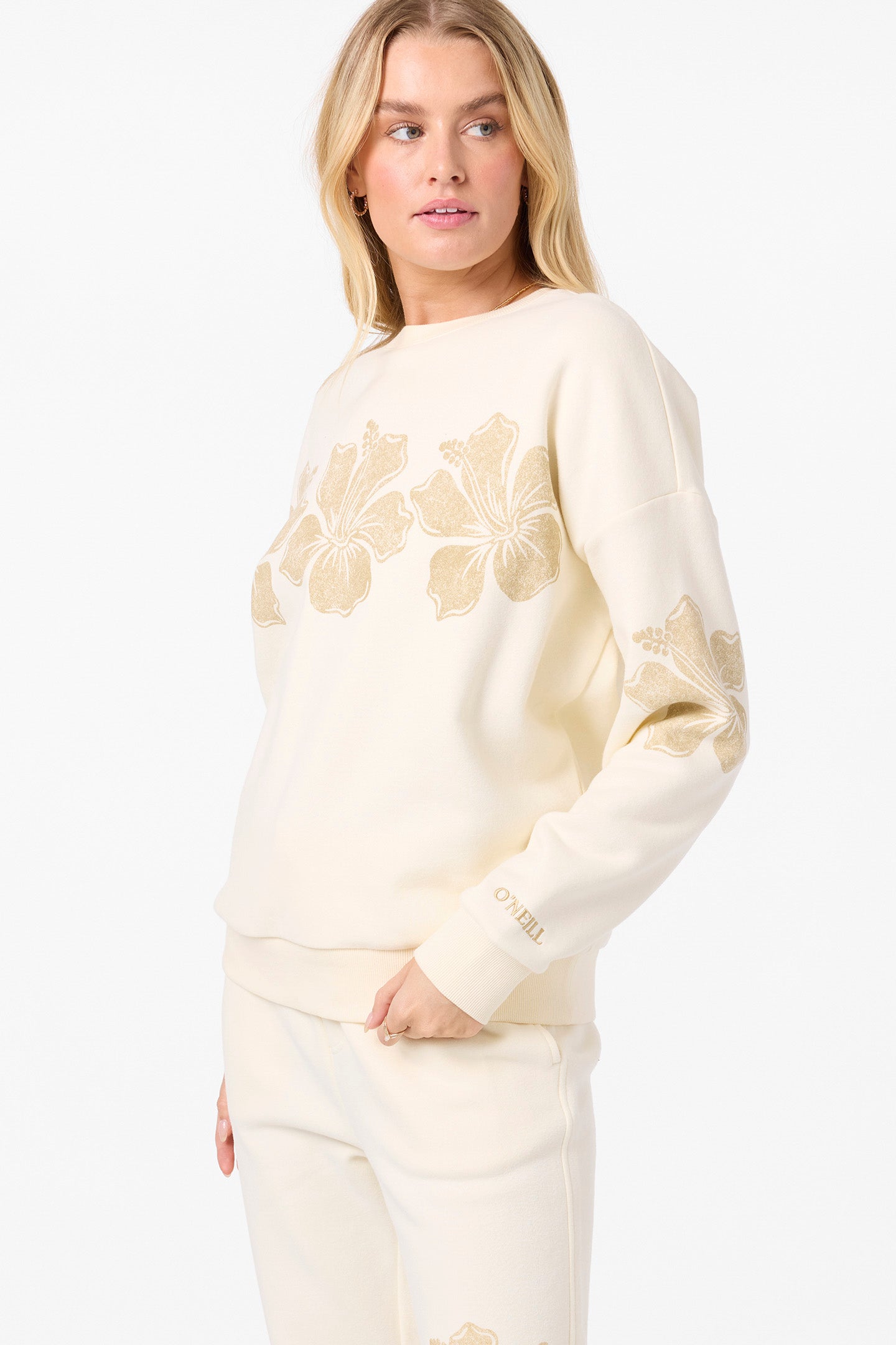 Lei Oversized Crew Neck Fleece
