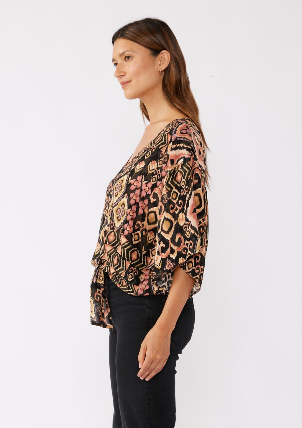 Shadow Canyon Tie Front Top