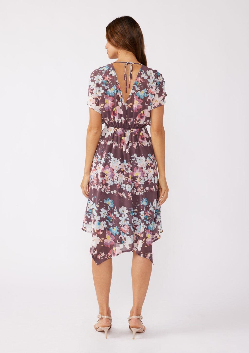 Nocturnal Petal Midi Dress