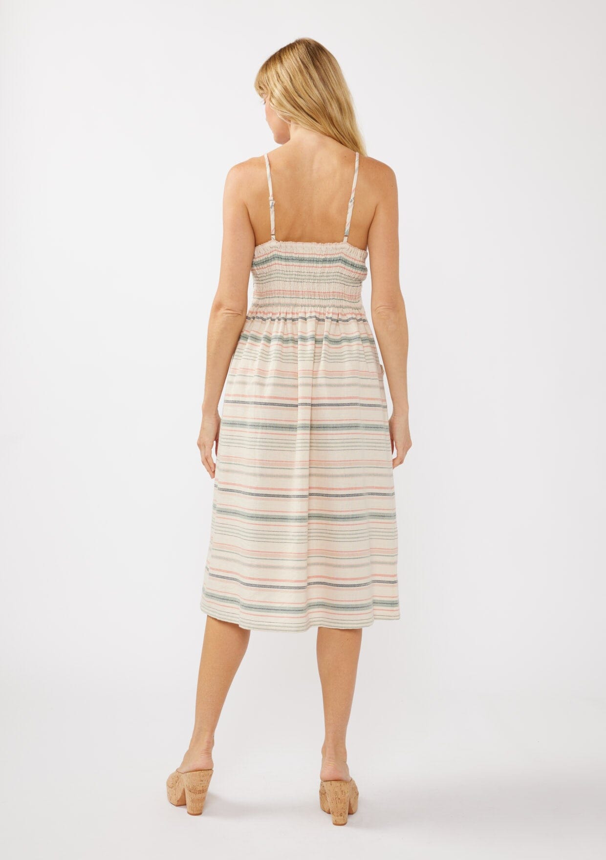 Kelsey Striped Midi Dress