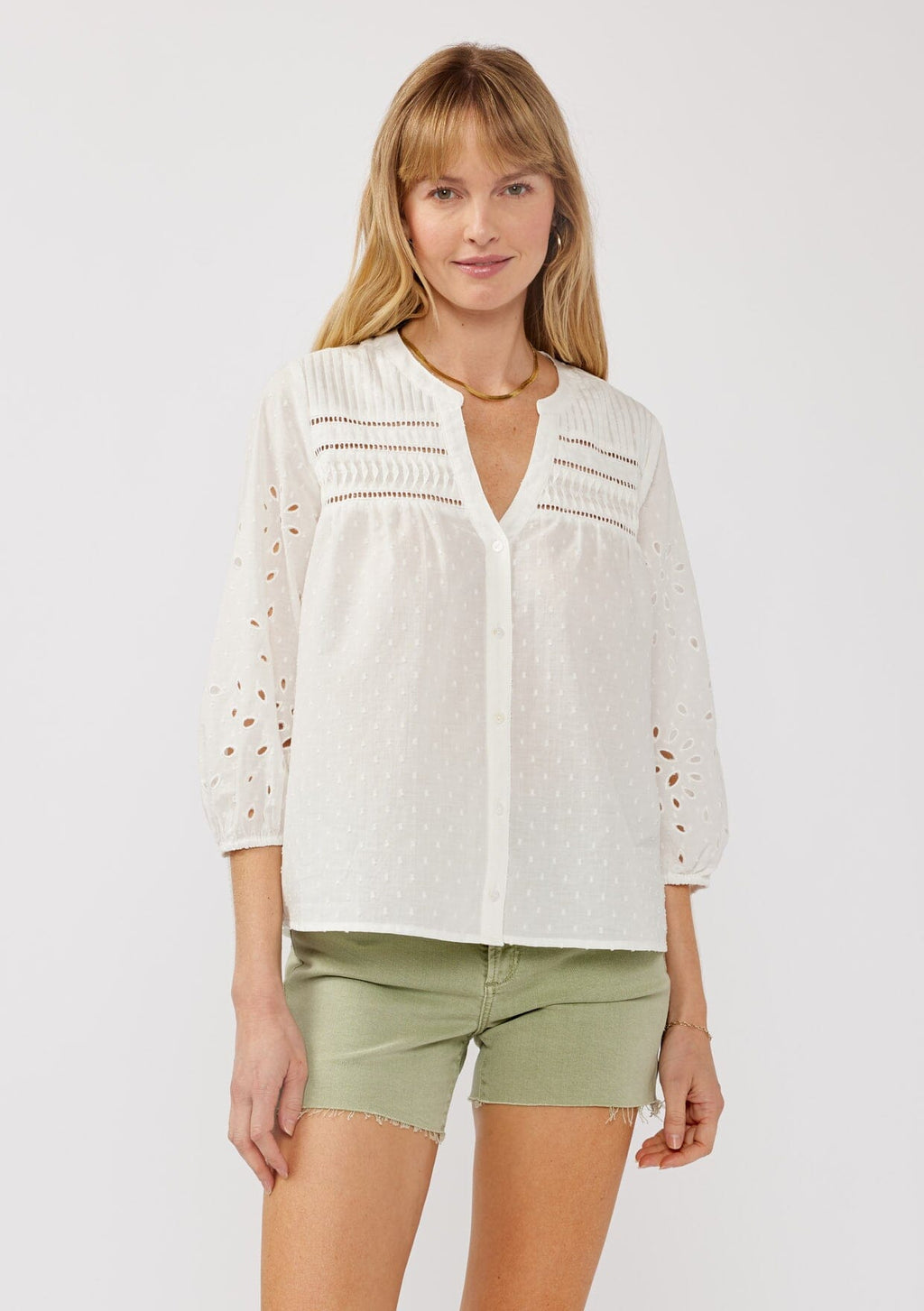 Solene Button Down Blouse