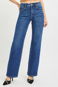 Scarlett High Rise Wide Leg Jeans Dark Wash