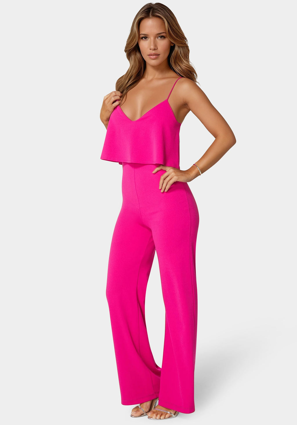 Ruffle Wide Leg Jumpsuit