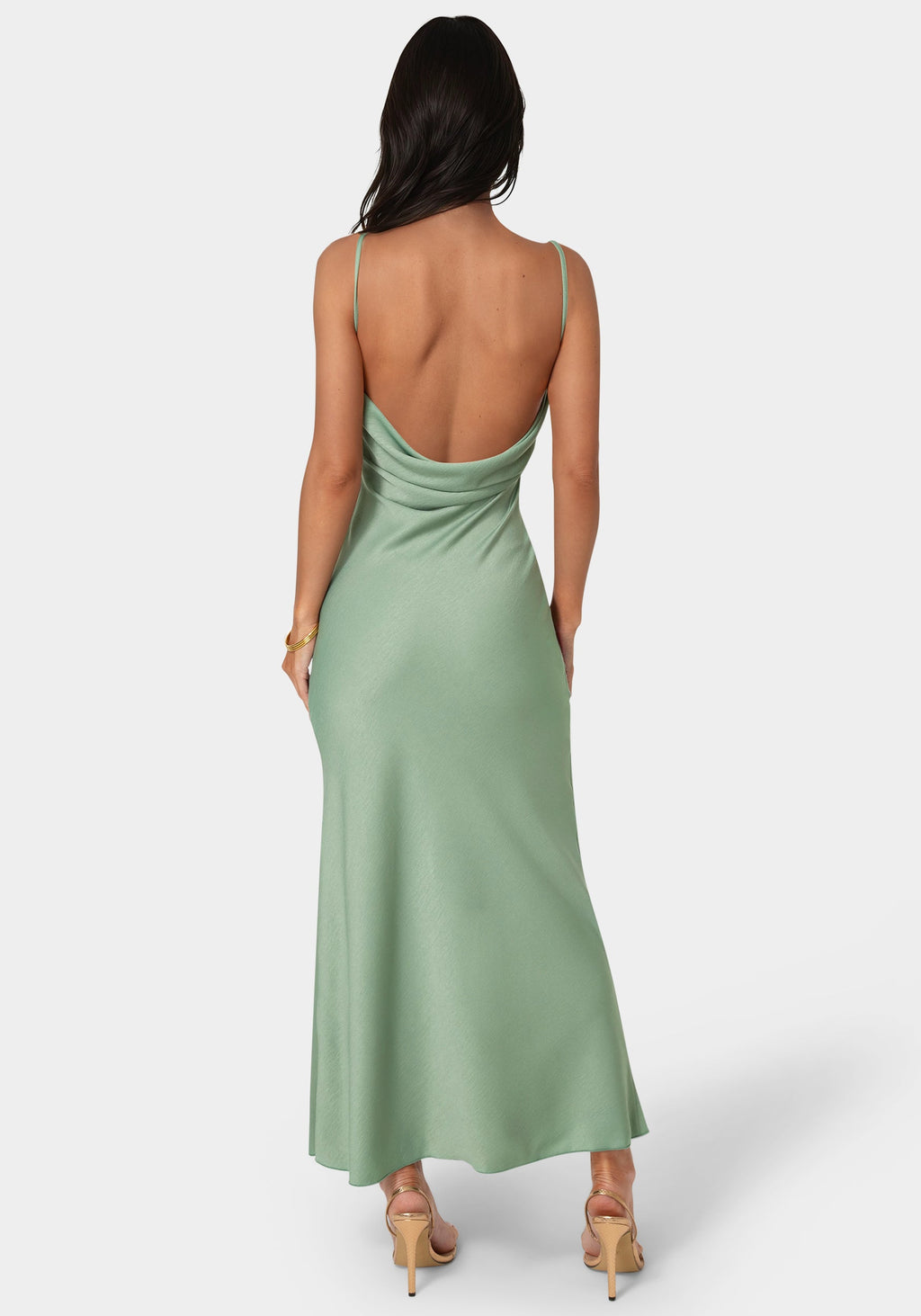 Drape Back Maxi Dress