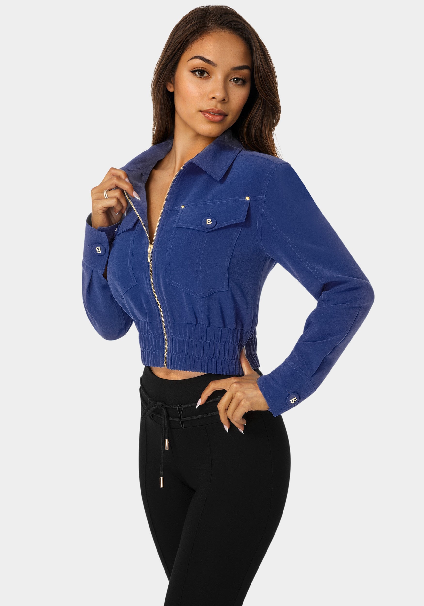 Chest Pocket Cropped Jacket