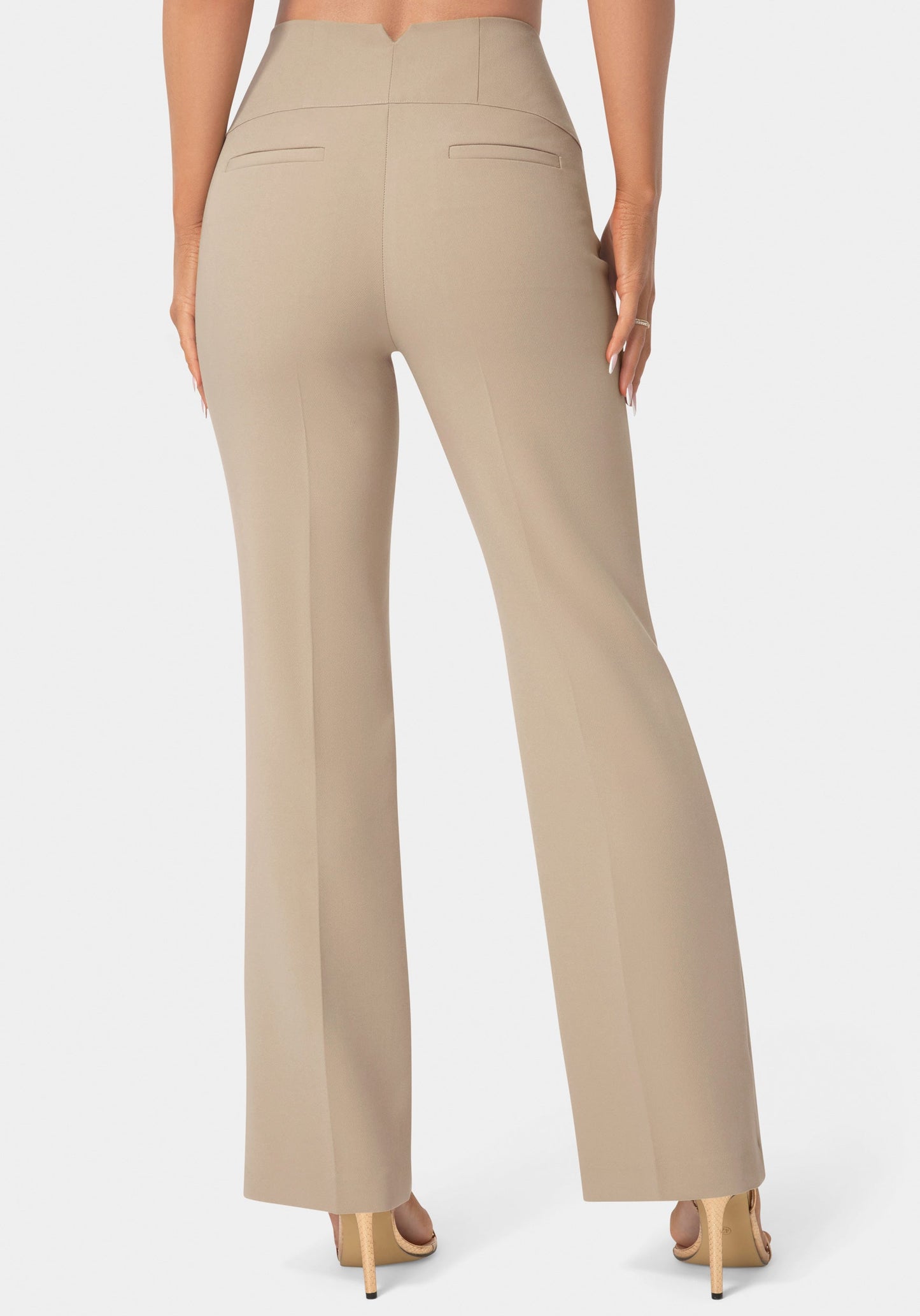 High Waist Corset Illusion Straight Leg Pant