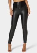 High Waist Vegan Leather Legging