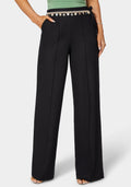 High Waist Linen Straight Leg Pant