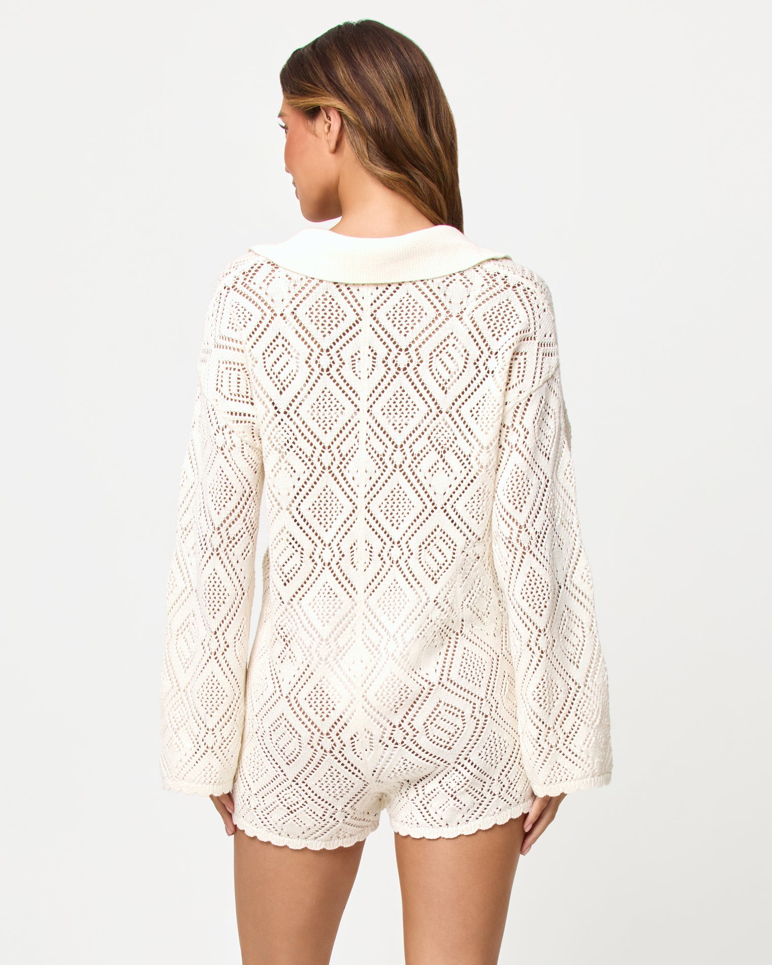 x The Salty Blonde Golden Daze Romper - Cream