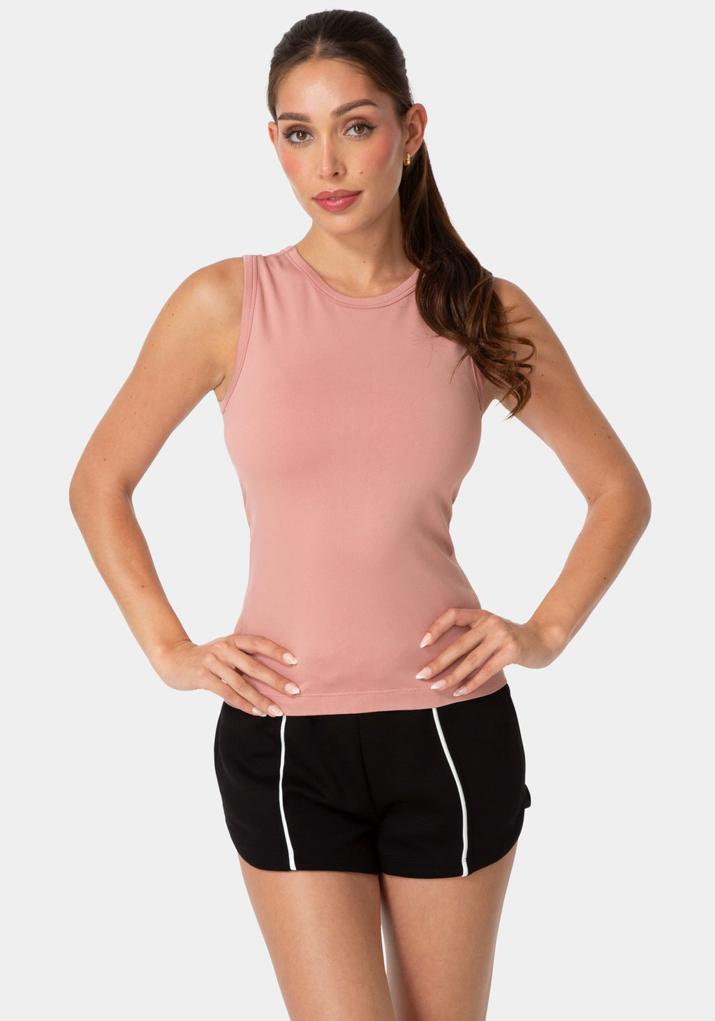 Double Front Seamless Tank With Foil Logo