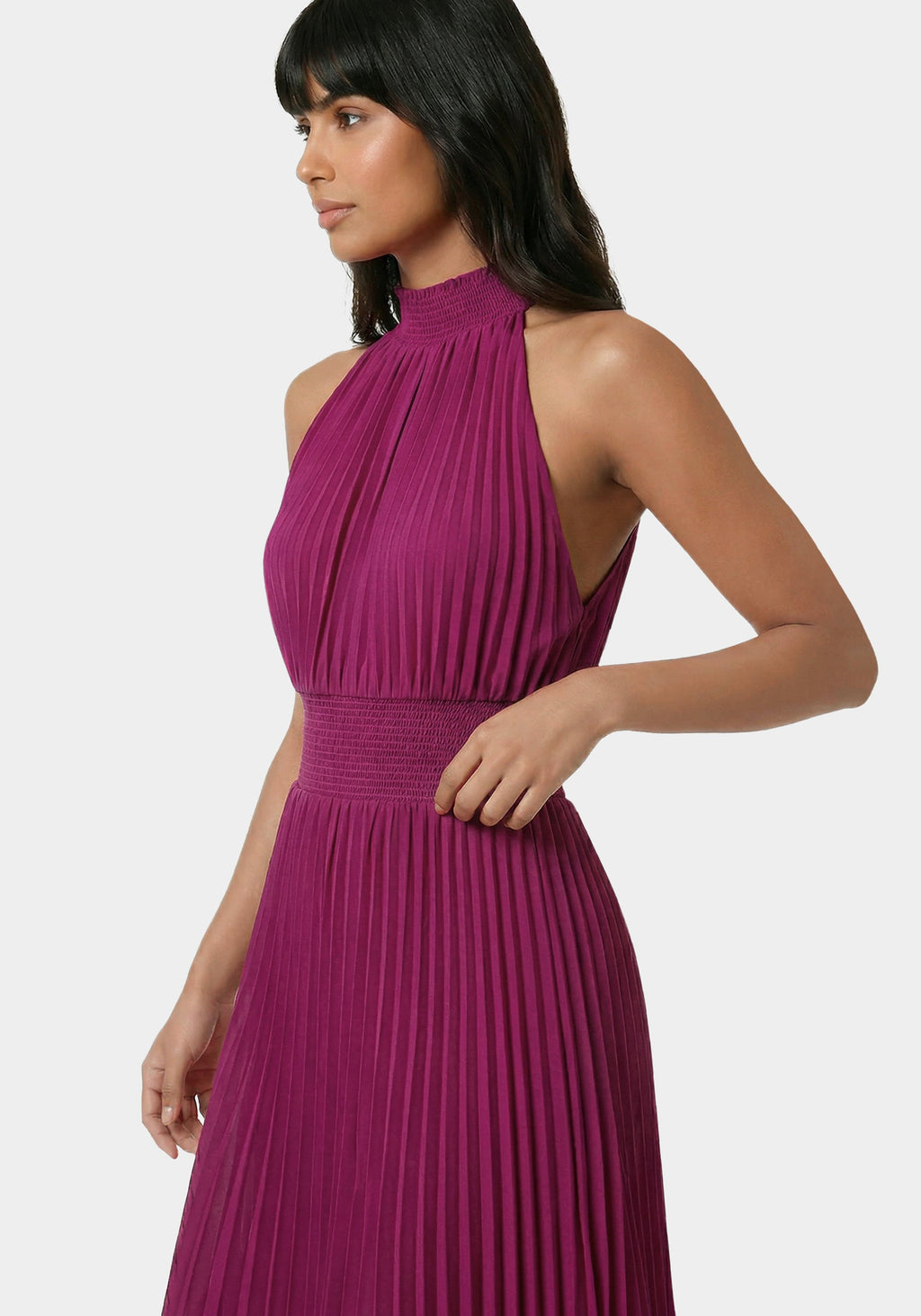 Sleeveless Pleated Dress