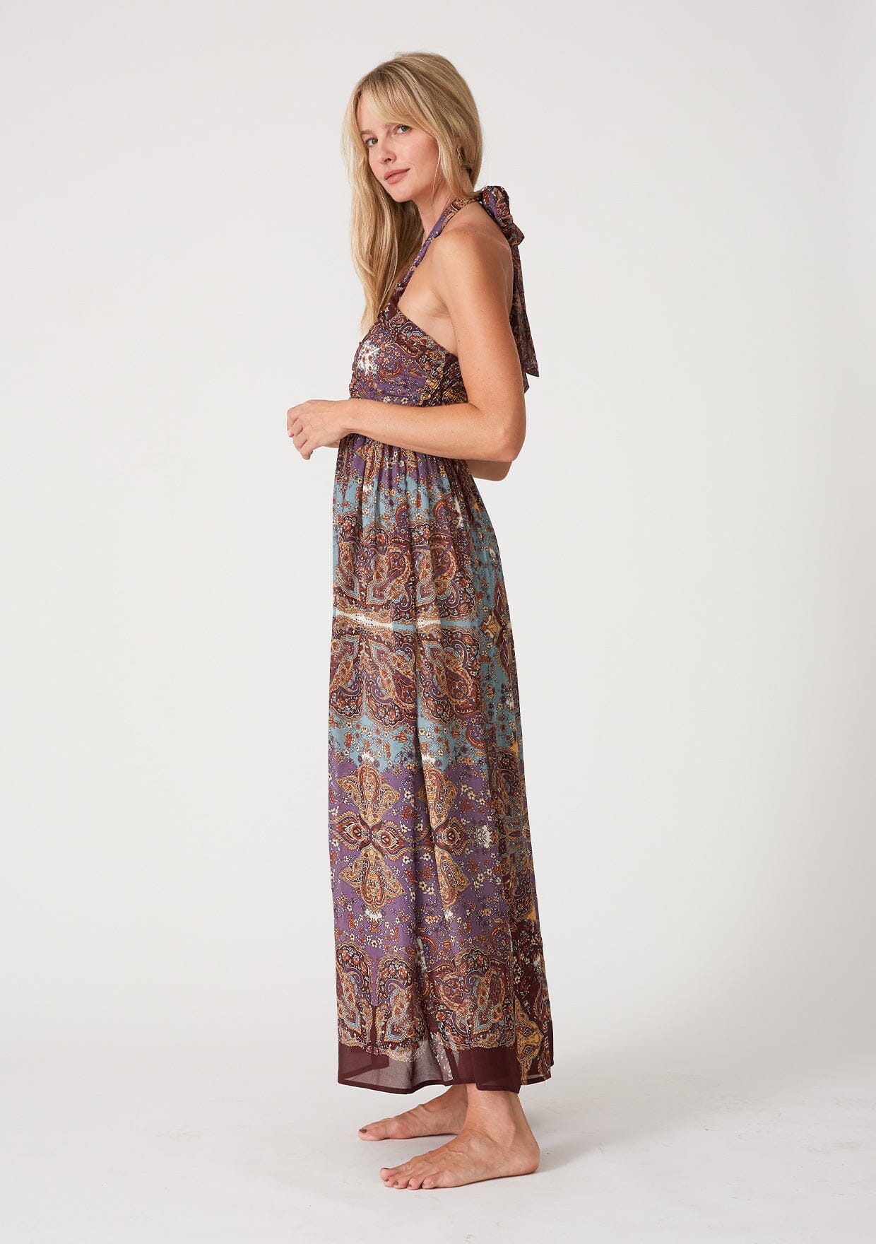 Livna Halter Maxi Dress