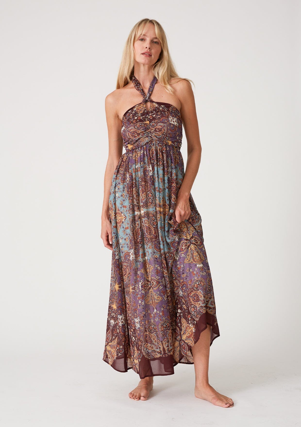Livna Halter Maxi Dress