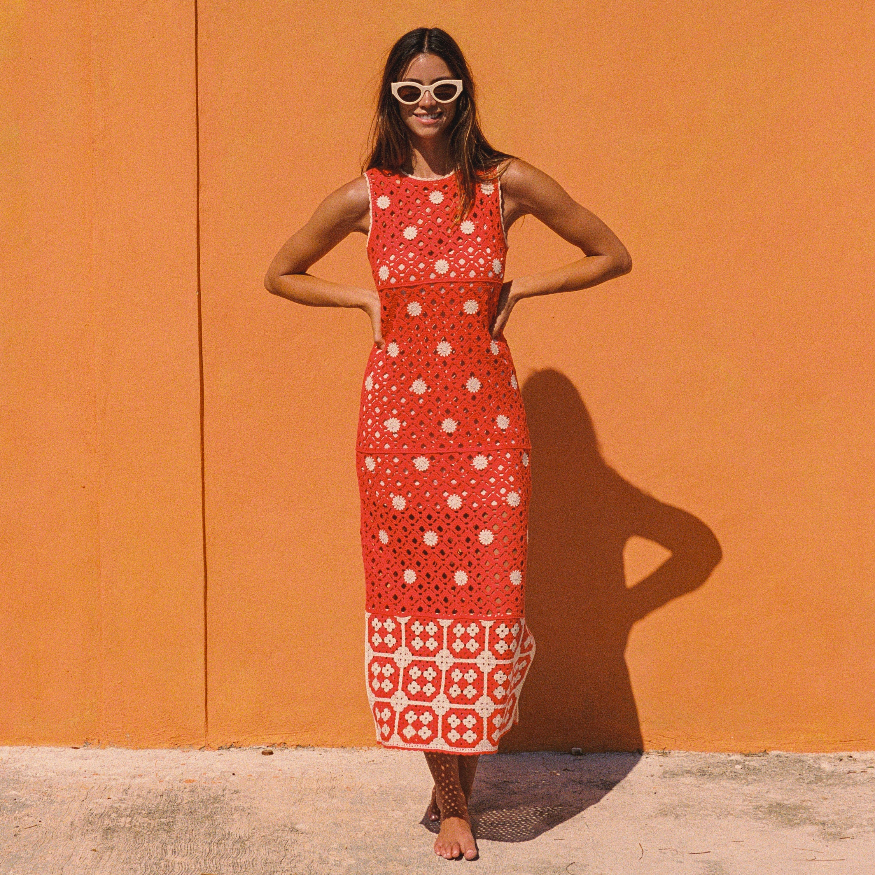 Bon Dress In Guava