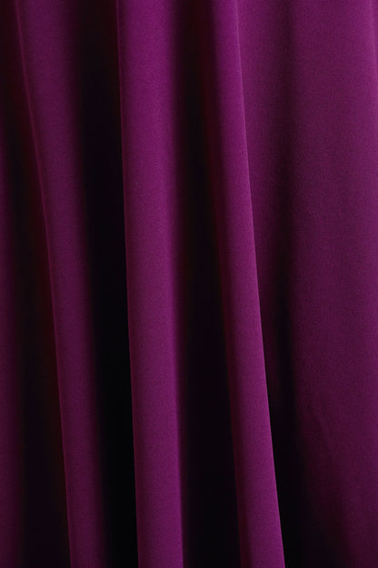 Andromeda | Plum Sweetheart-Neck Midi Dress