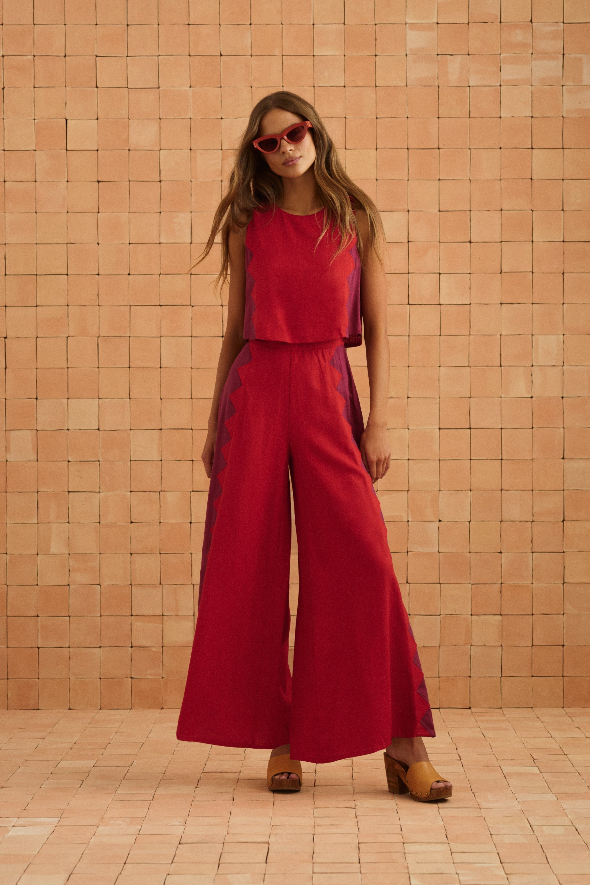 Charlie Jumpsuit In Foxglove Rosa