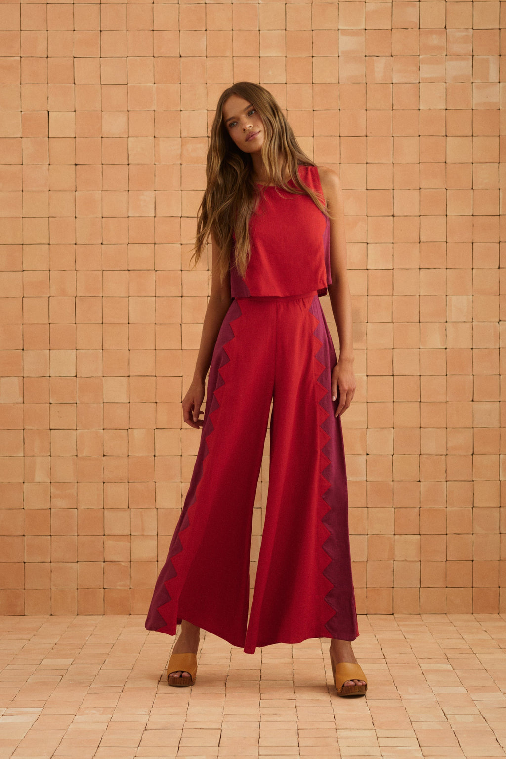 Charlie Jumpsuit In Foxglove Rosa