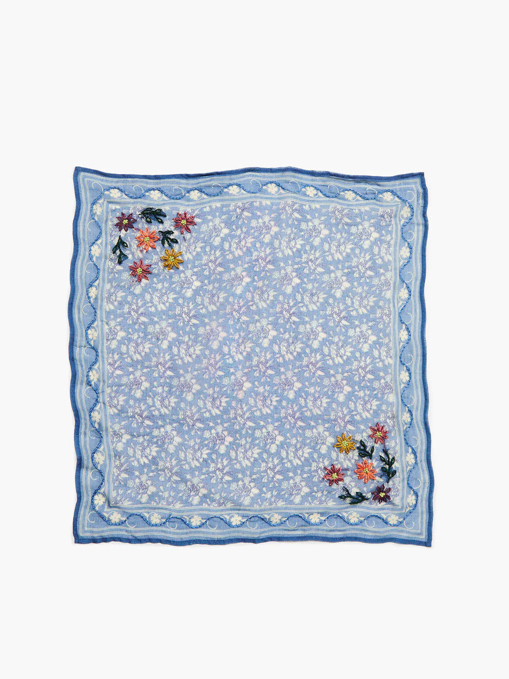 Chan Luu - Floral Lattice Print Bandana