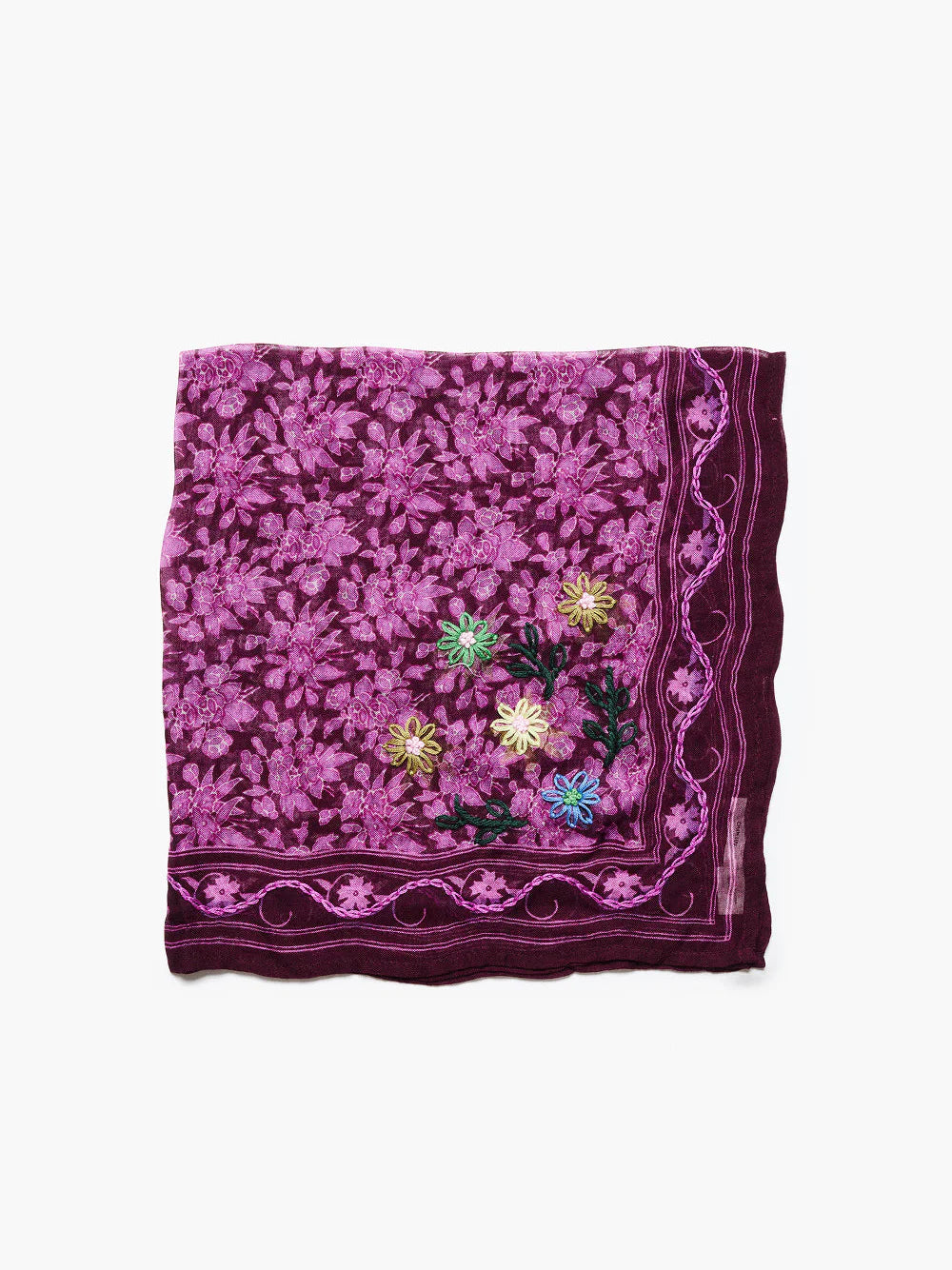 Chan Luu - Floral Lattice Print Bandana