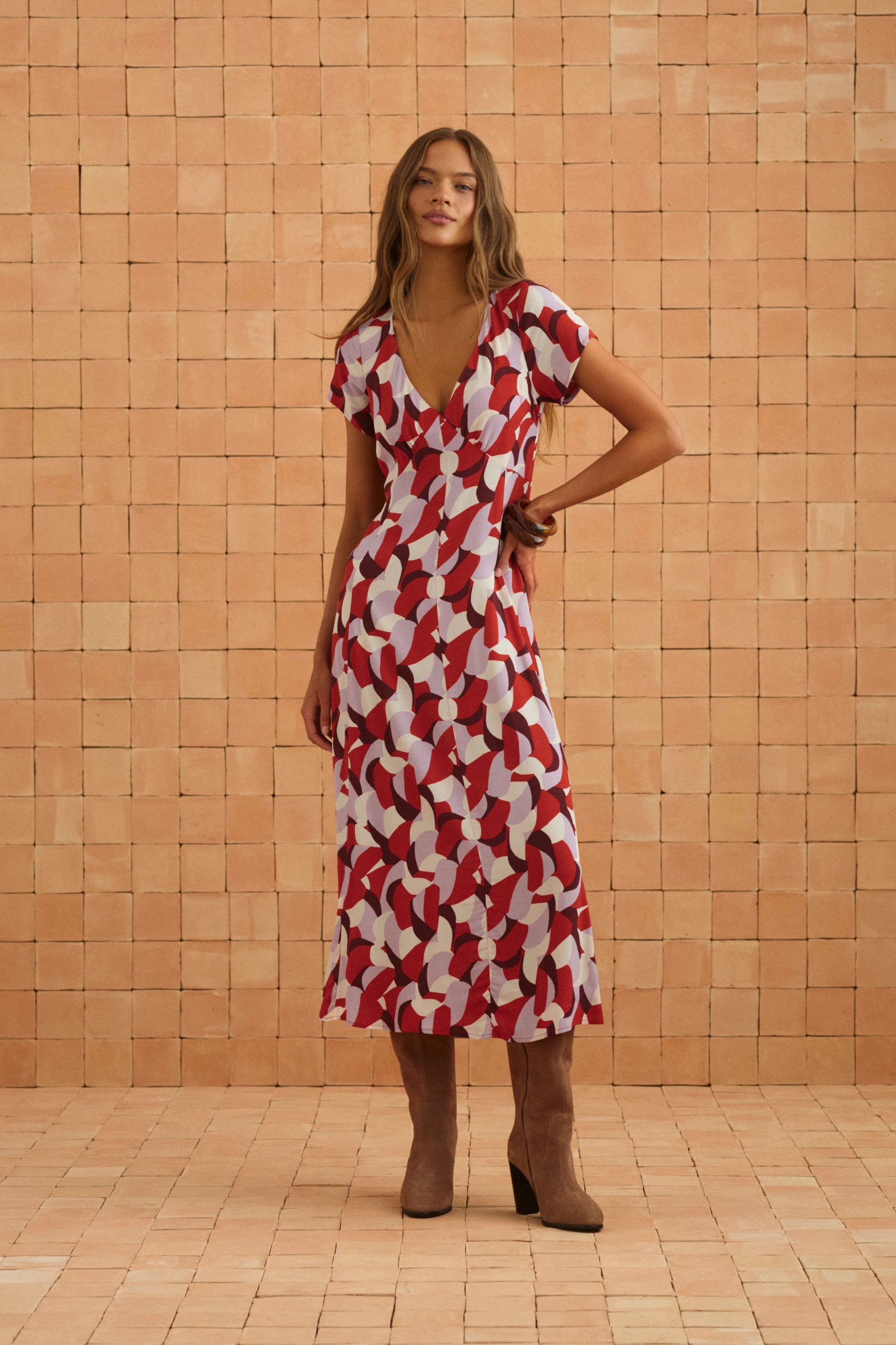 Elani Dress In Sweet Pea