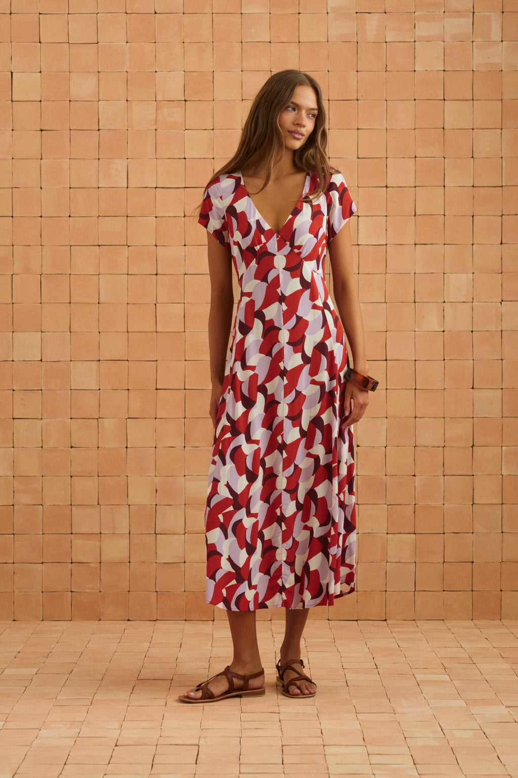 Elani Dress In Sweet Pea