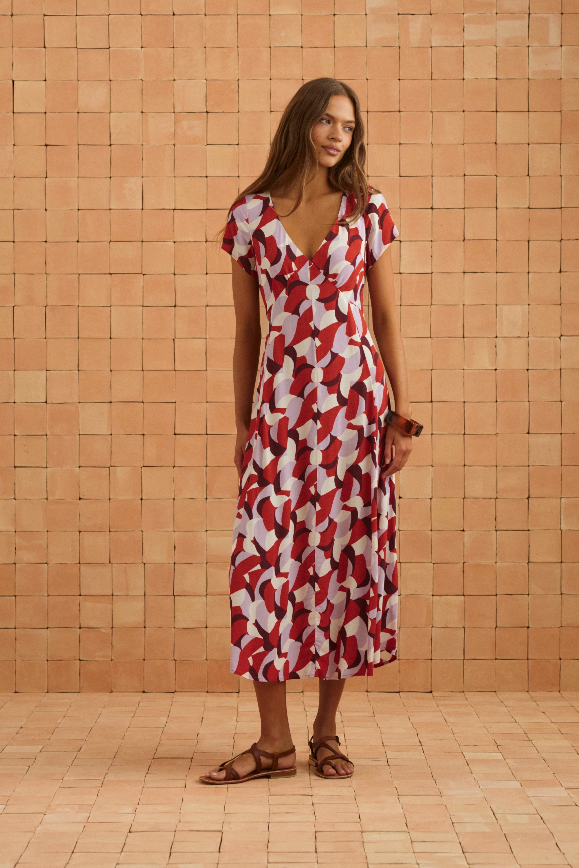 Elani Dress In Sweet Pea