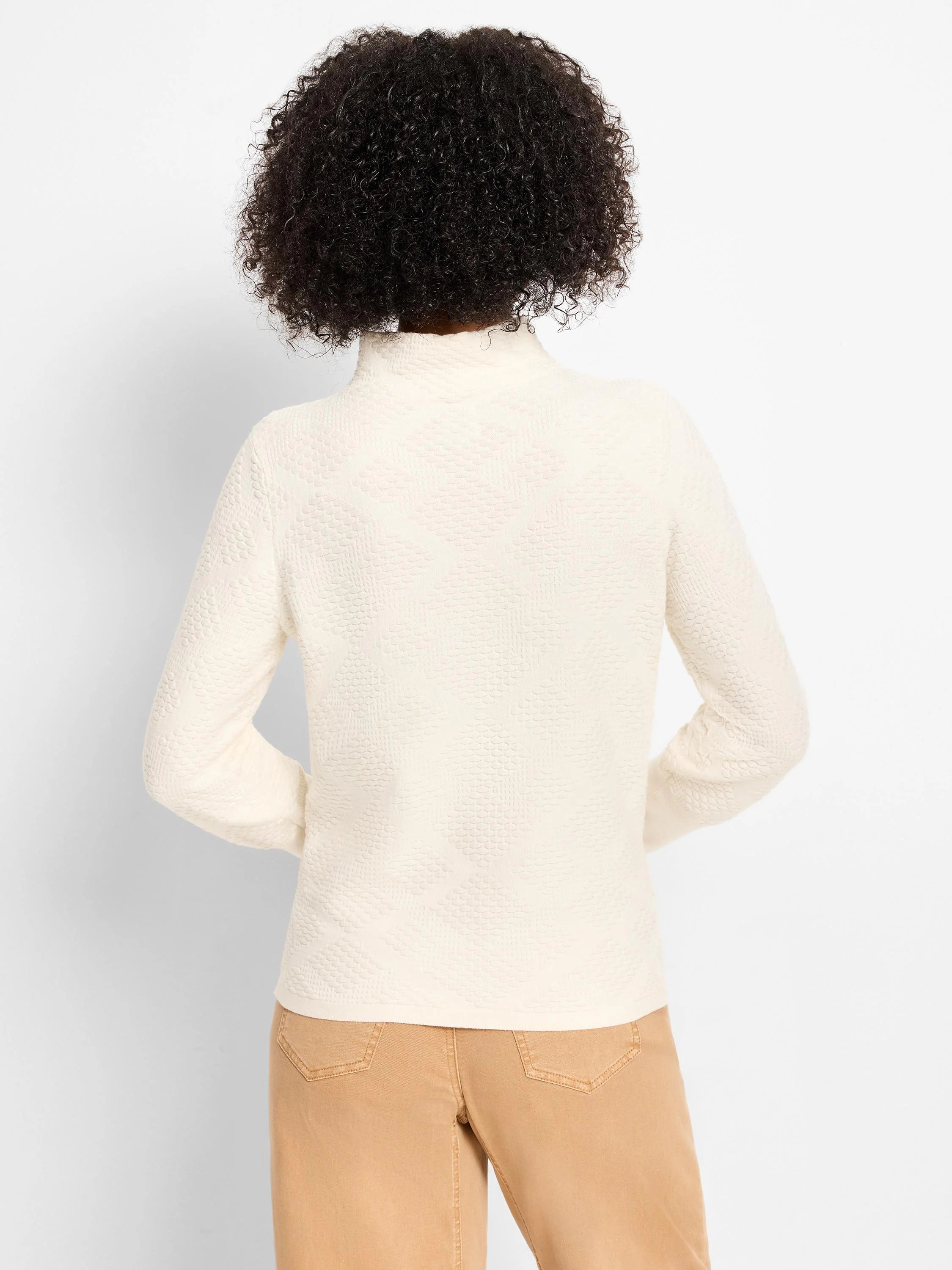 Textured Diamonds Sweater