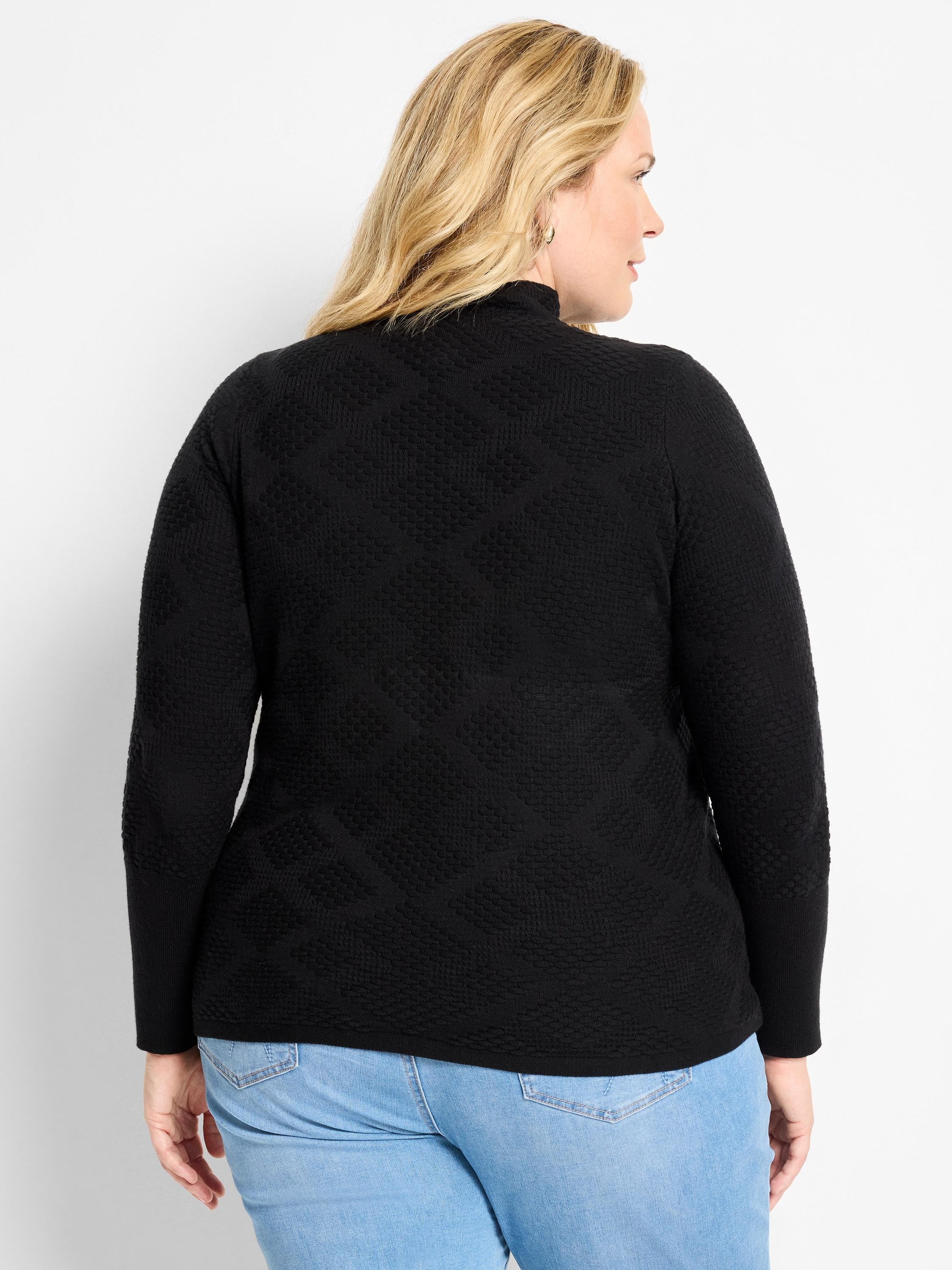 Textured Diamonds Sweater
