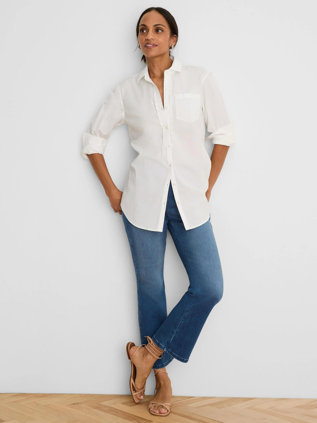 Ruffle Trim Shirt