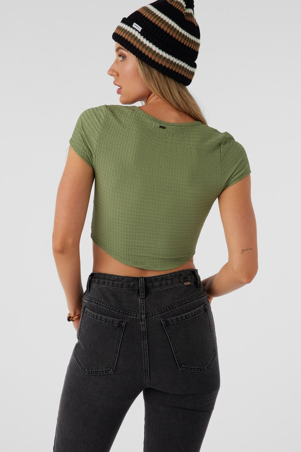 Marlena Textured Knit Crop Top