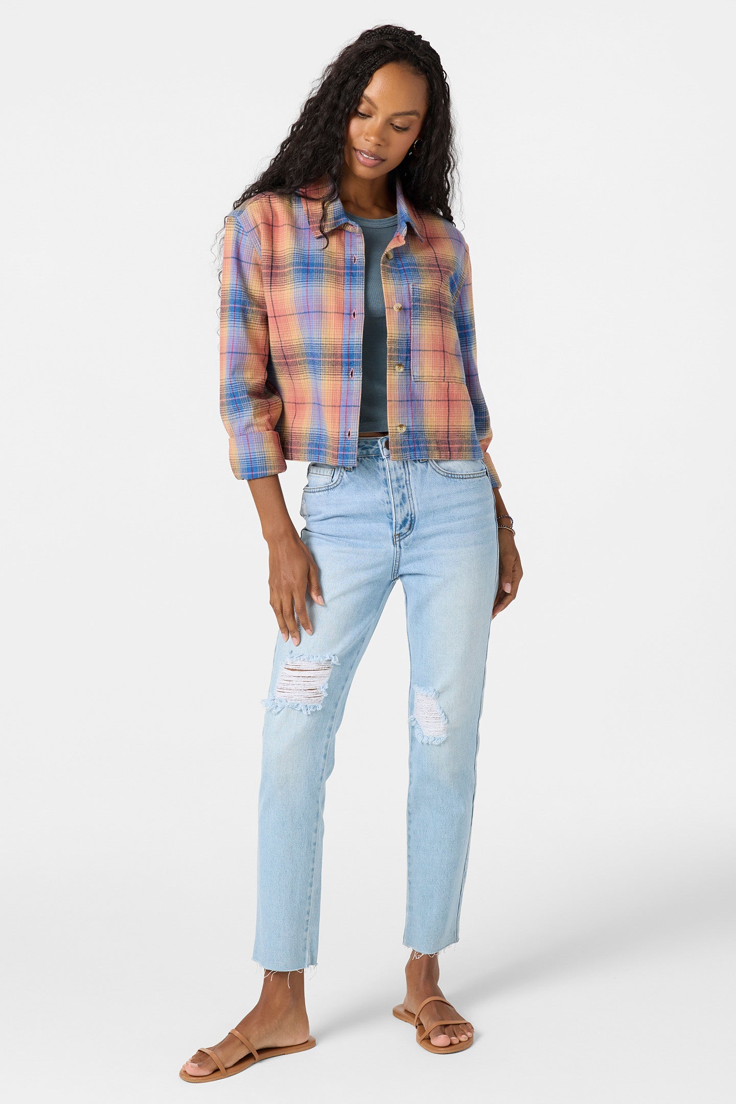 Roy Flannel Long Sleeve Top