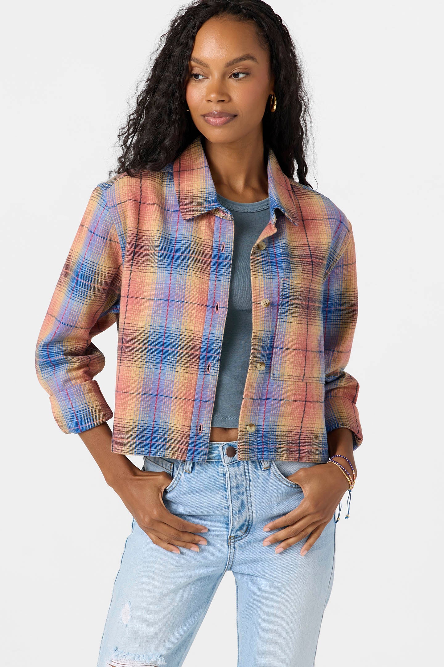 Roy Flannel Long Sleeve Top