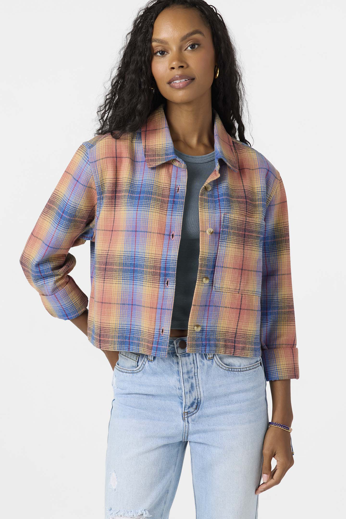 Roy Flannel Long Sleeve Top