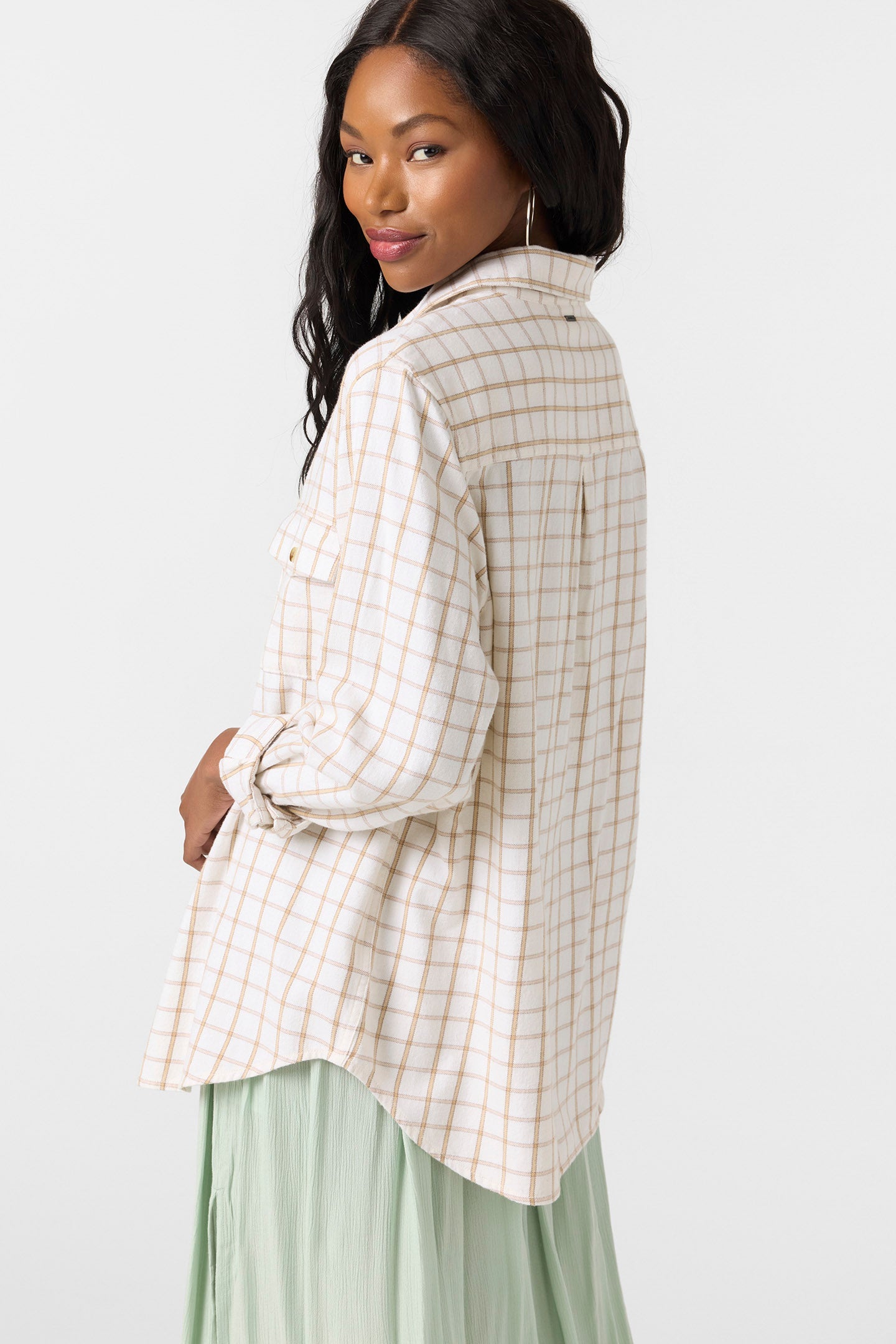 Brooks Flannel Long Sleeve Top