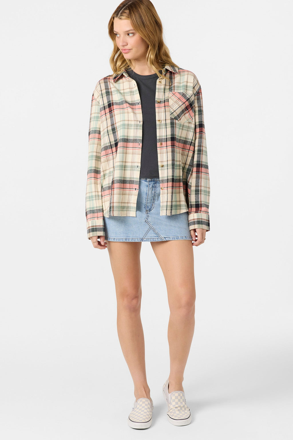 Logan Flannel Long Sleeve Top