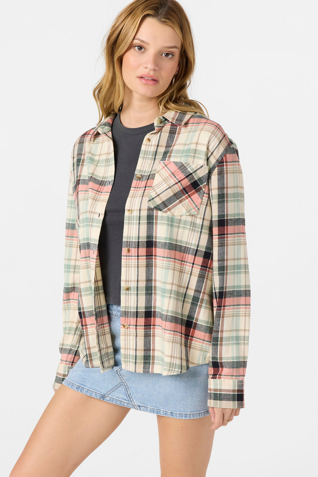 Logan Flannel Long Sleeve Top