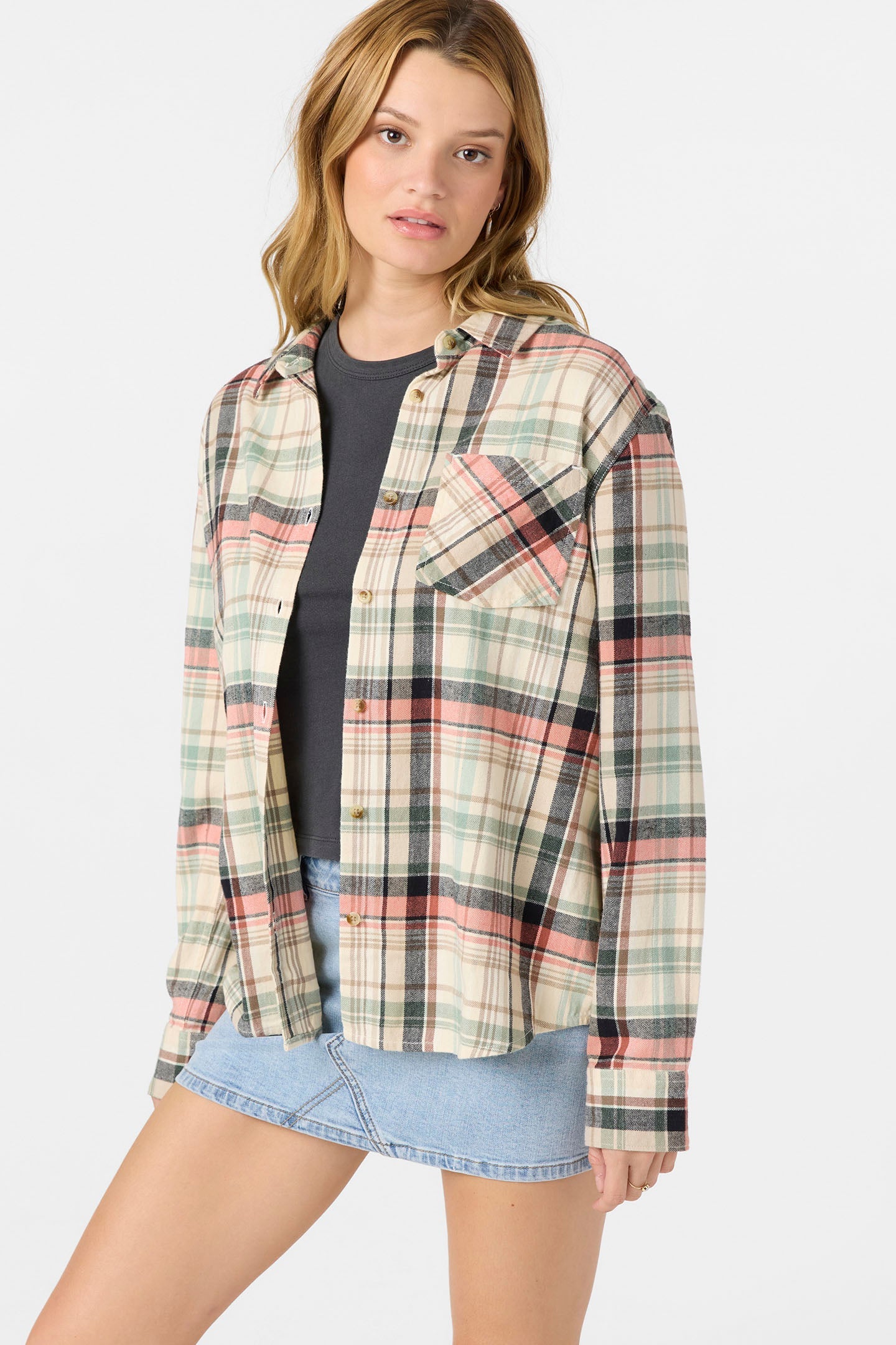 Logan Flannel Long Sleeve Top