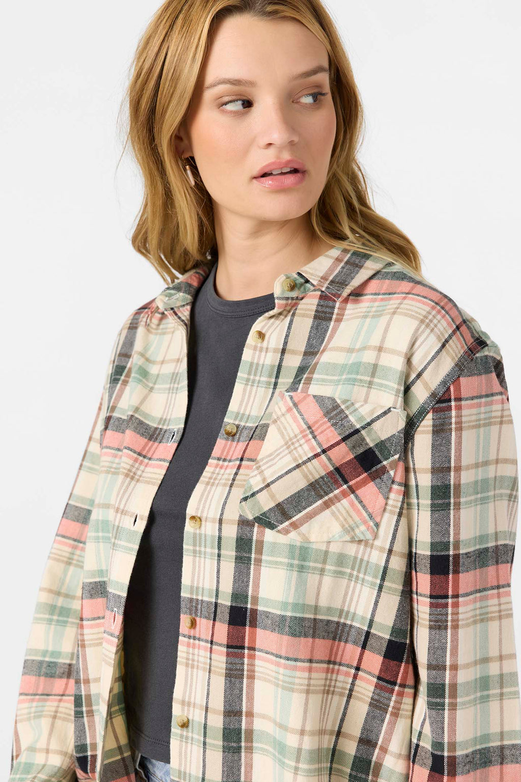 Logan Flannel Long Sleeve Top