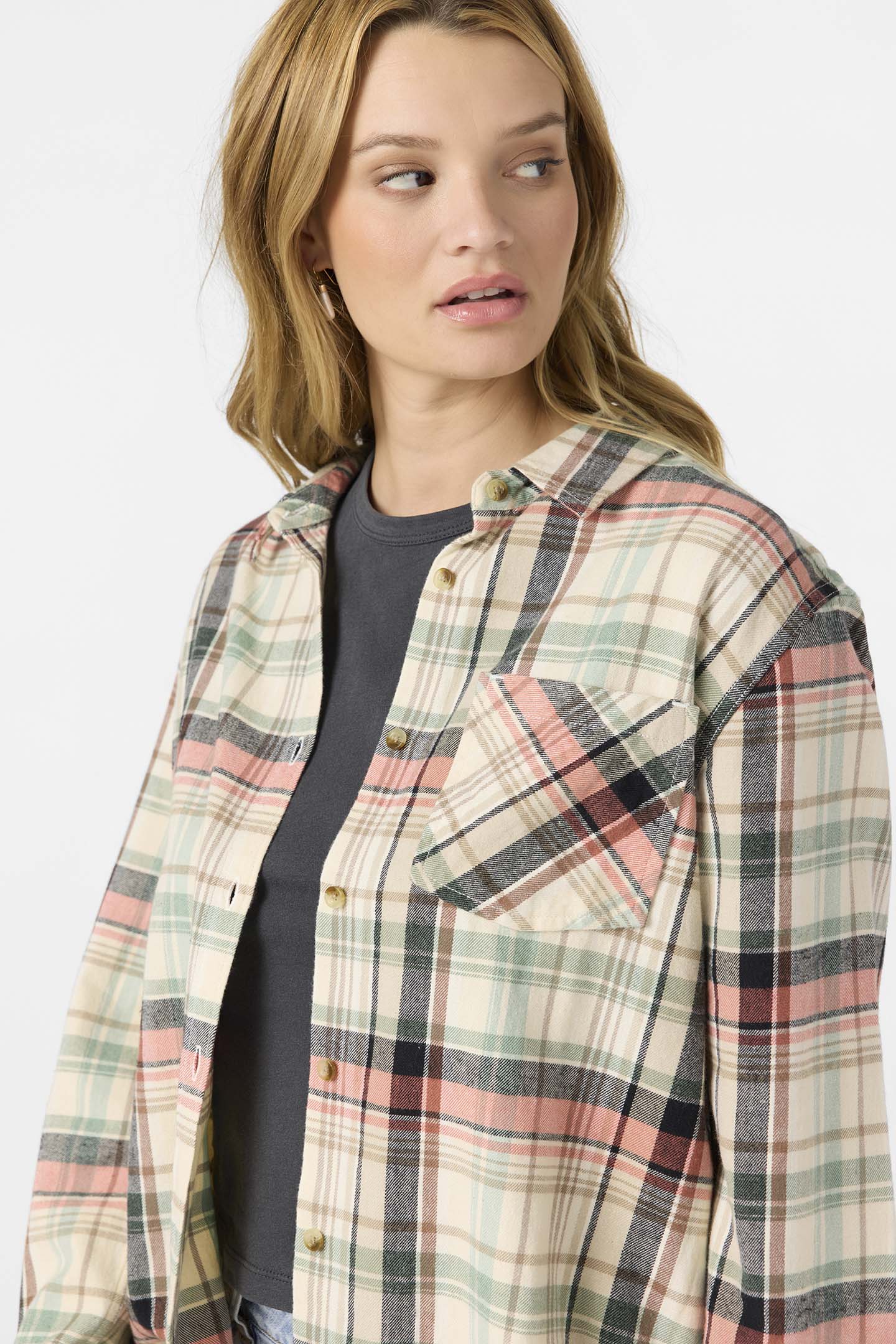 Logan Flannel Long Sleeve Top