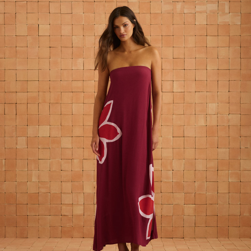 Gina Dress In Gazamia Rosa