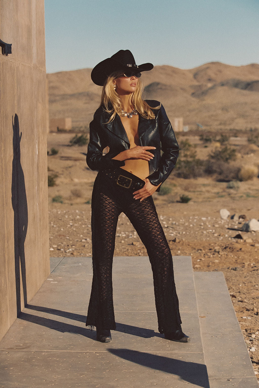 Happy Hour Black Fringe Pant