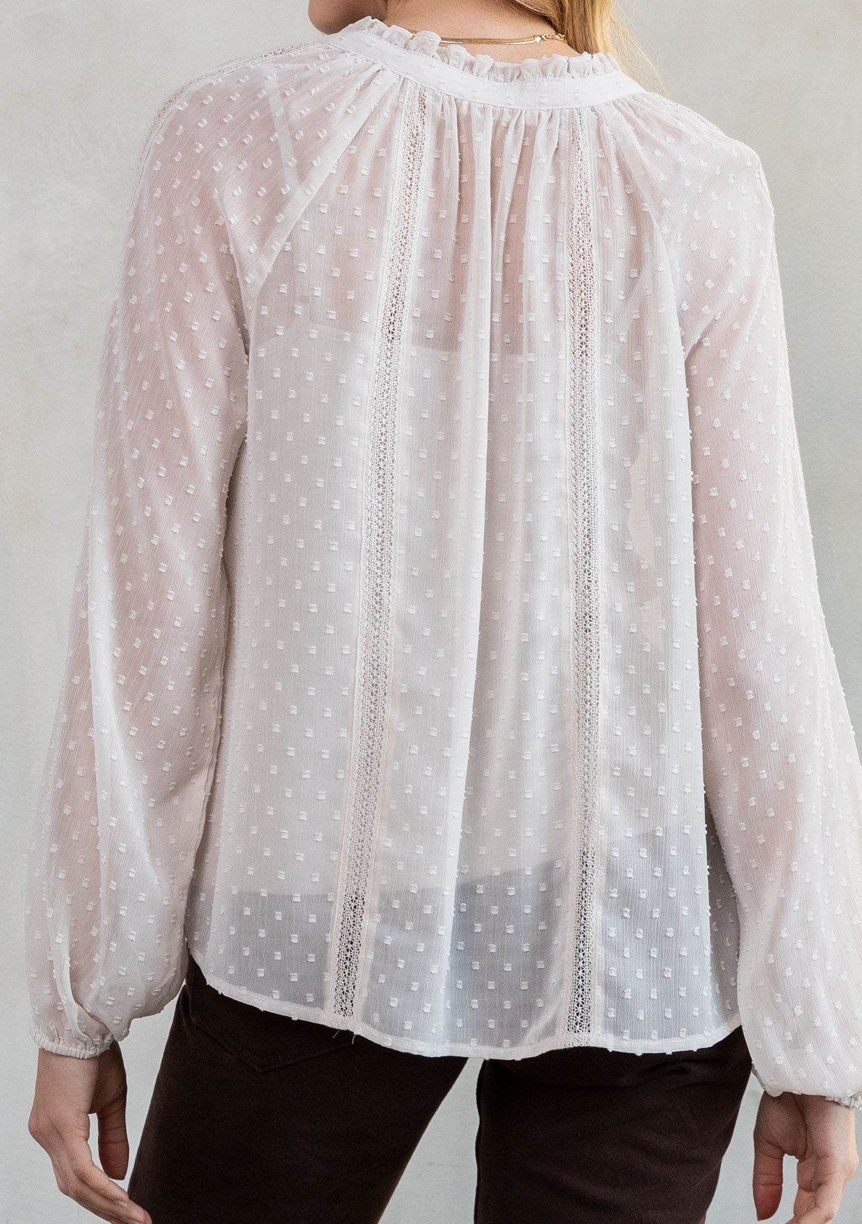 Melanie Chiffon Peasant Top