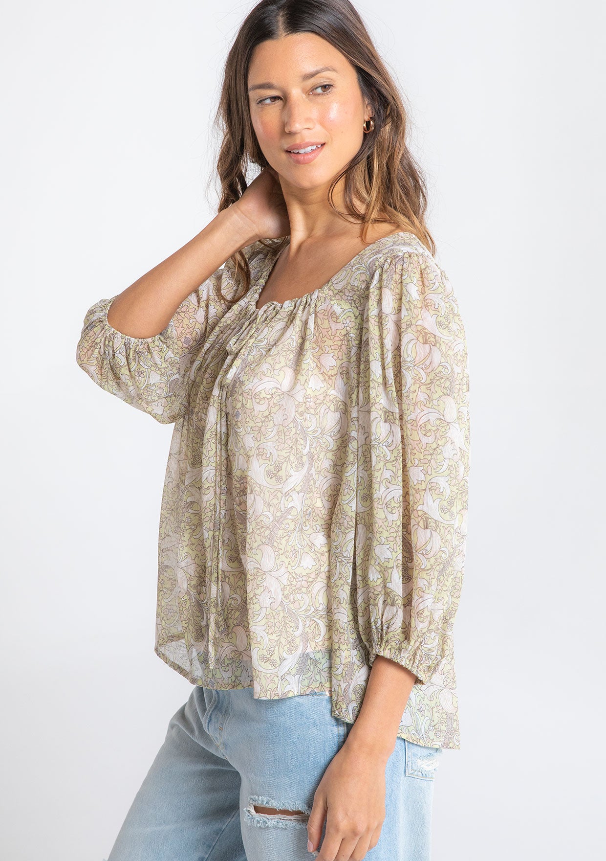 Sabina Sheer Blouse