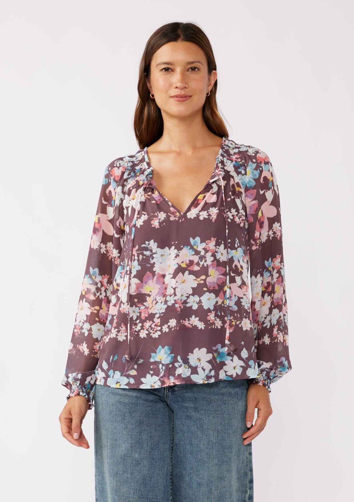 Nocturnal Petal Blouse
