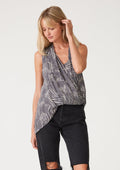 Nova Asymmetric Surplice Top