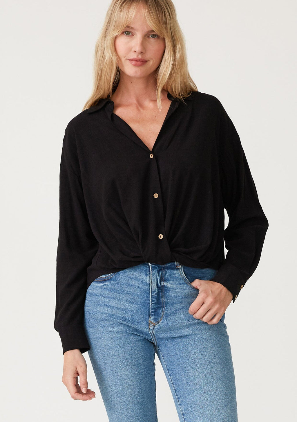 Maeve Knot Front Shirt