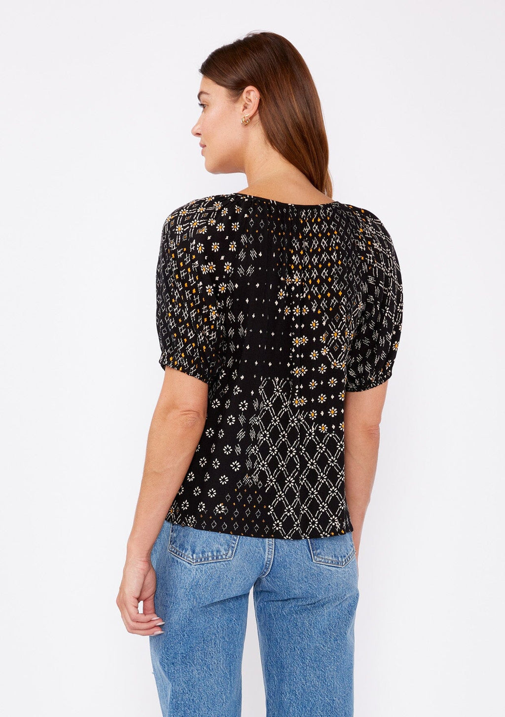 Celestial Garden Puff Sleeve Top