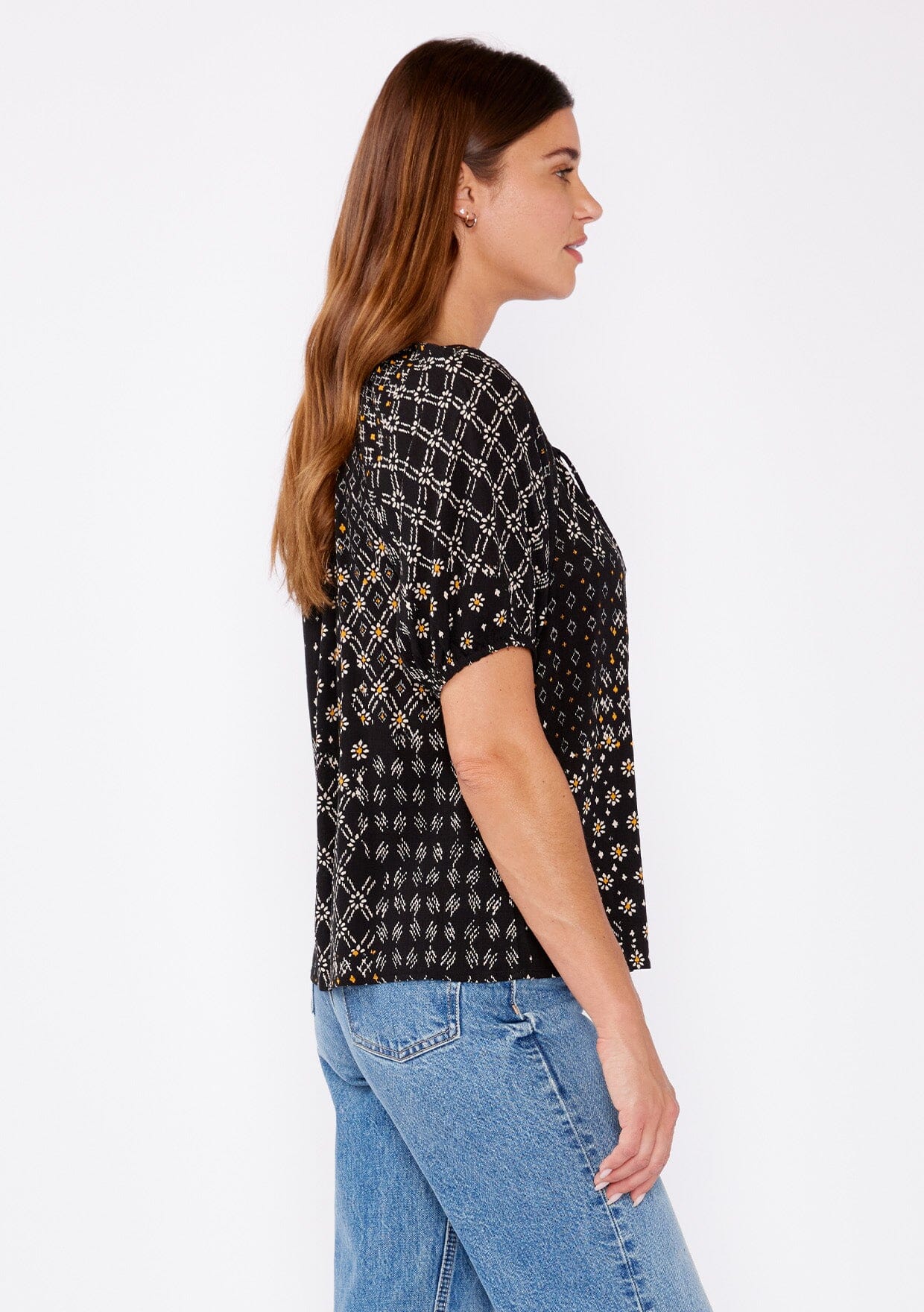 Celestial Garden Puff Sleeve Top