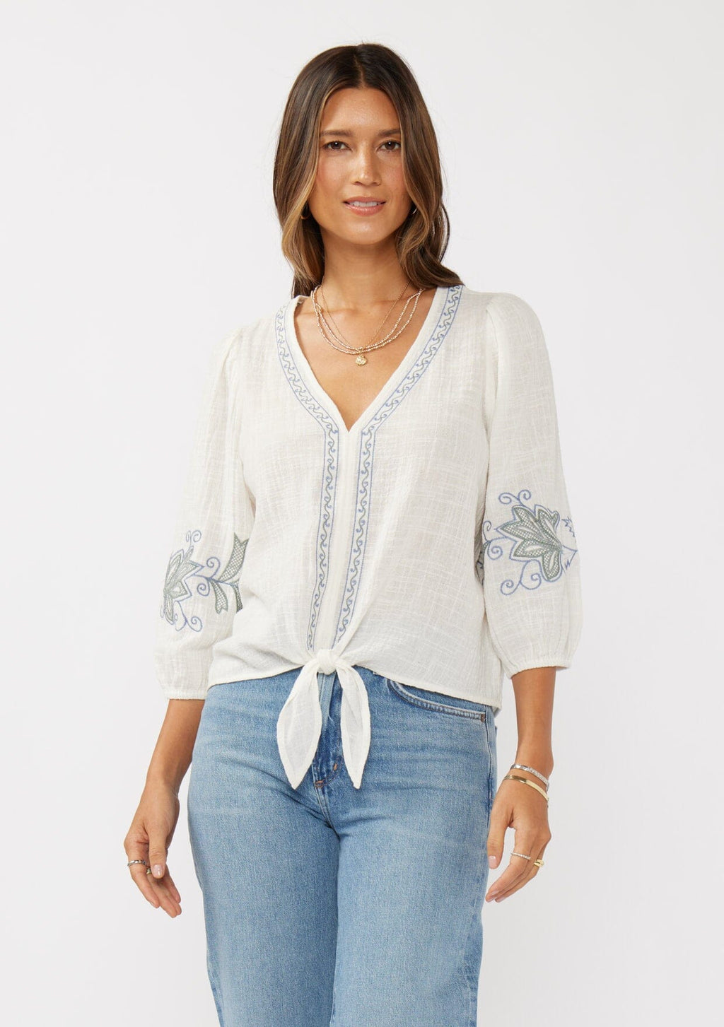 Vivienne Tie Front Top